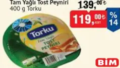 TORKU TAM YAĞLI TOST PEYNİRİ 400 G